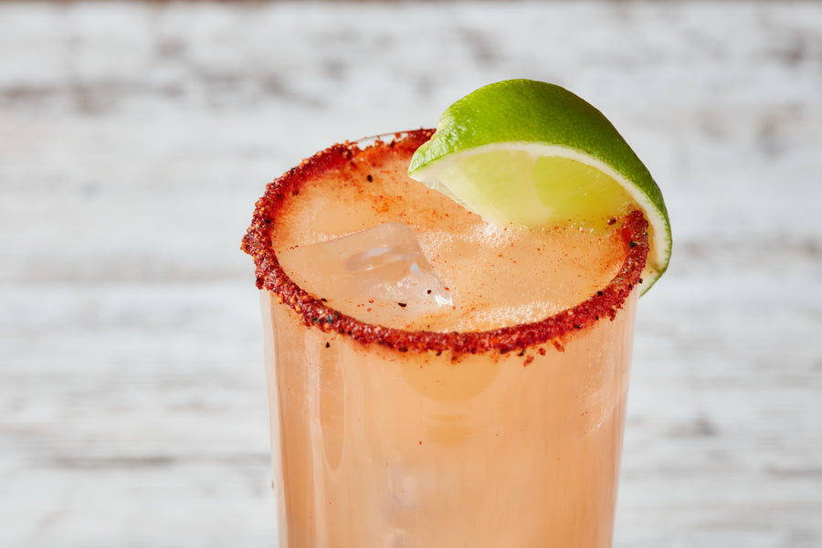 Smoky Mezcal Paloma with Spicy Boar Sweet Hot Rub