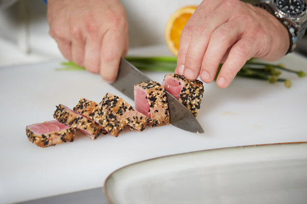 Wasabi Sesame Crusted Tuna with Ponzu Dipping Sauce